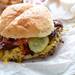 A triple Blimpy Burger with onion, tomato, bacon green pepper, cheddar cheese, pickle, tomato, ketchup, mustard and mayo. Melanie Maxwell | AnnArbor.com